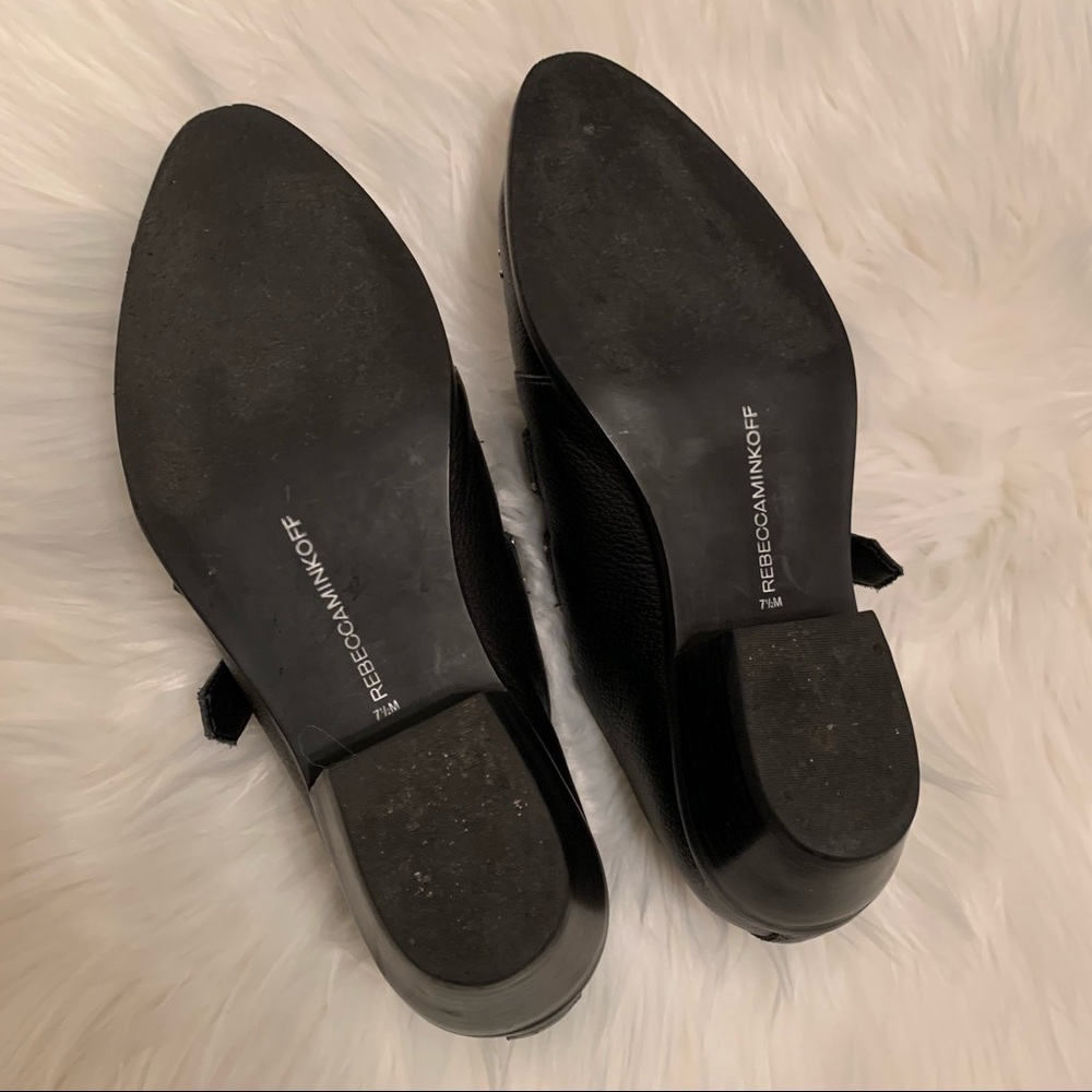 Rebecca Minkoff Studded Leather Black Booties 7.5 - Picture 8 of 14